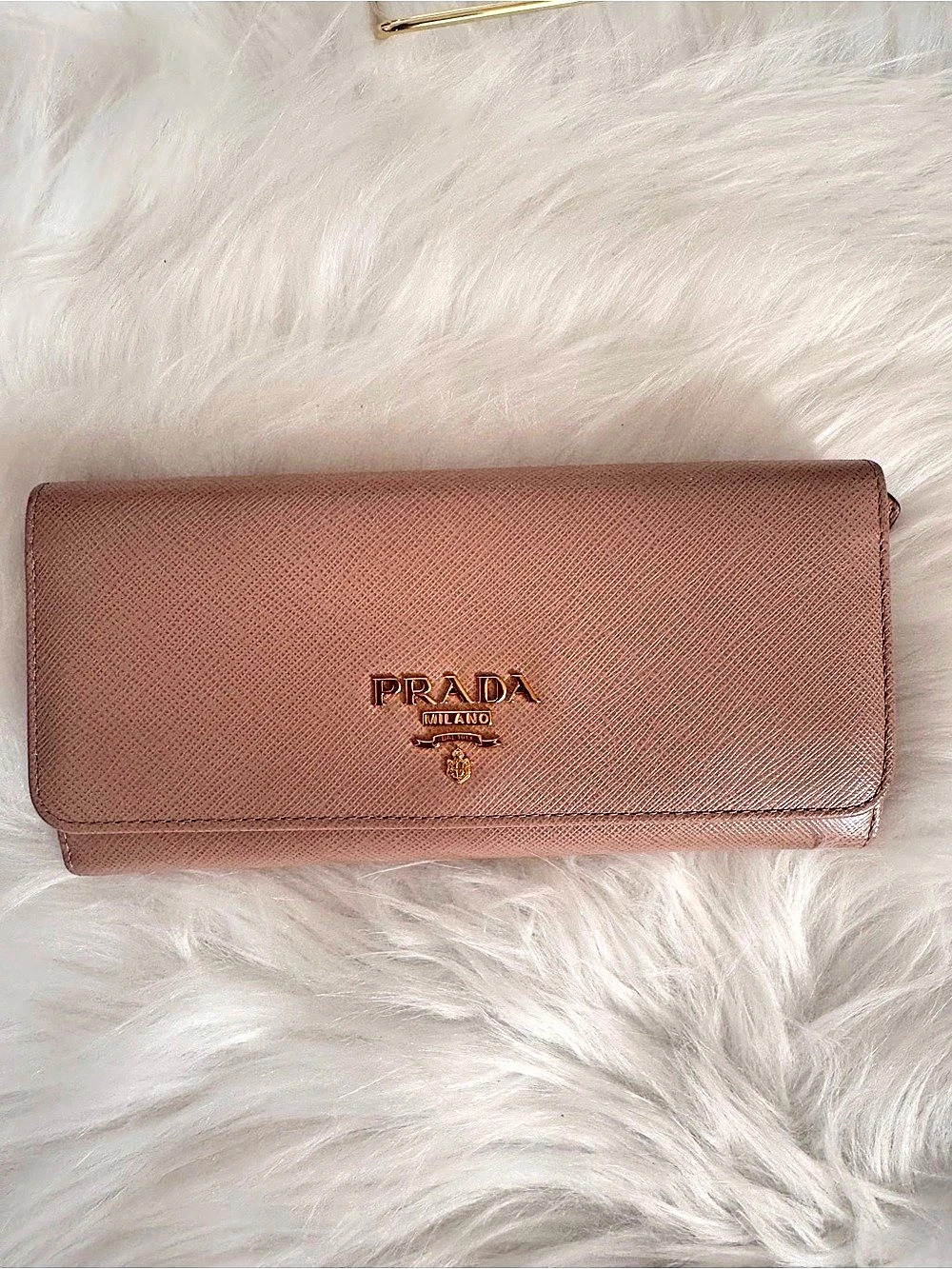 Prada Saffiano Leather Continental Flap Wallet - Picture 15 of 16